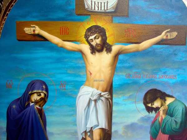 Распятие Иисуса Христа рисунок