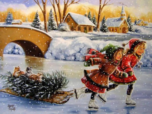 Сергей Гусев художник Снегири