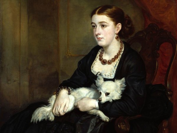 «Дама с собачкой» (1868) Шишкина