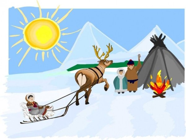 Чум и олени