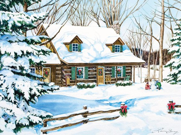 Виктор Цыганов художник зима