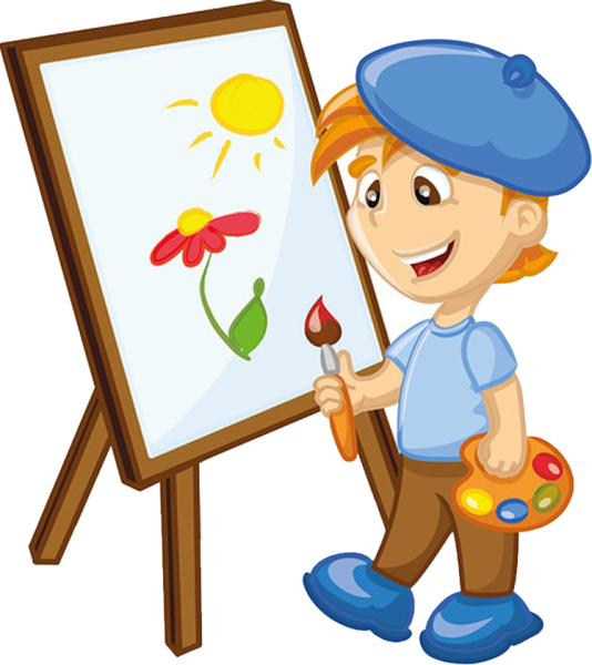 Мальчик с красками