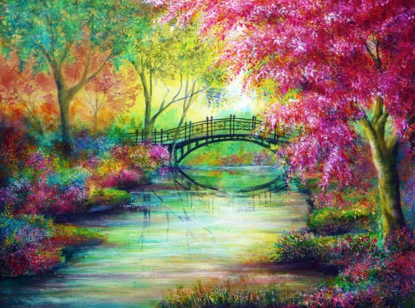 Пейзаж в ярких тонах