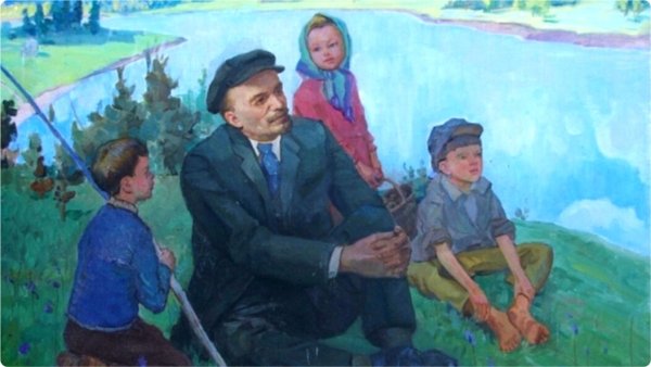 Владимир Ильич Ленин и дети живопись