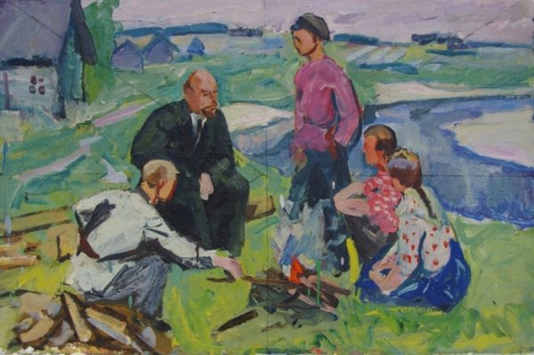 Ленин и дети картина