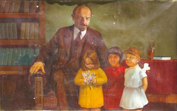 Художник с.Григорьев "Ленин с детьми" 1958