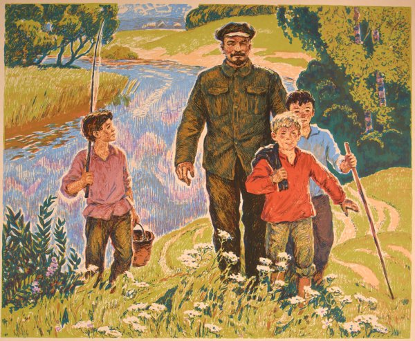 Ленин и дети картина