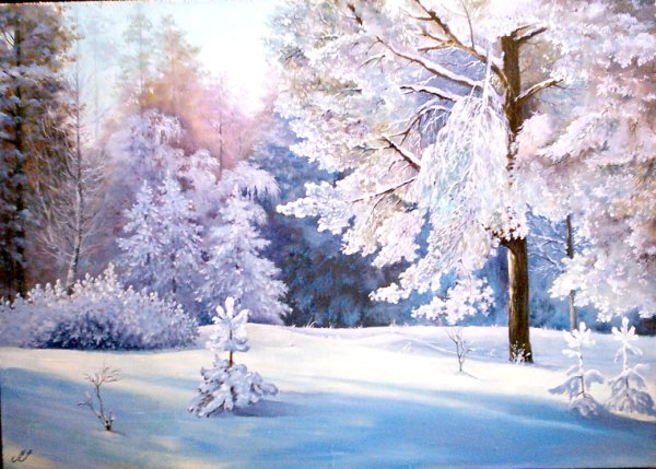 Сказочный зимний лес для детей