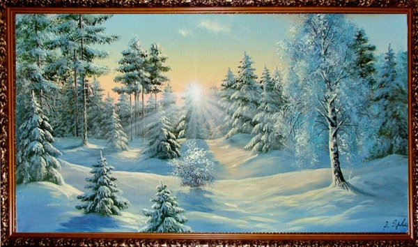 Виктор Цыганов зимние пейзажи