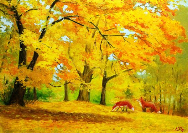 Осенний лес для детей