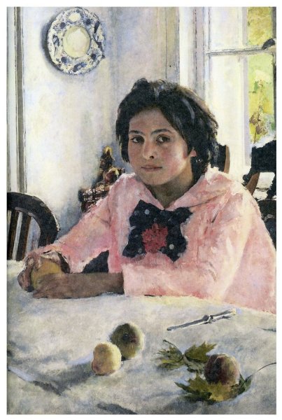 Девочка с персиками Серова 1887