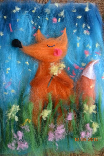 Живопись шерстью для детей