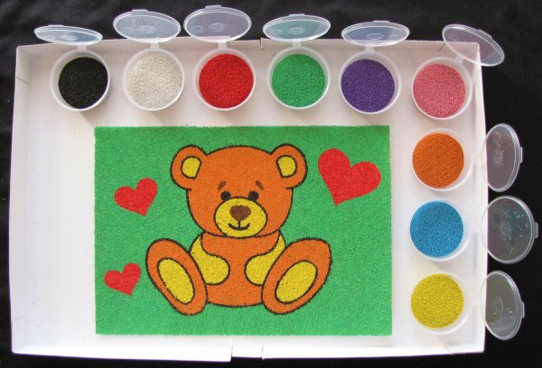 Картины из цветного песка