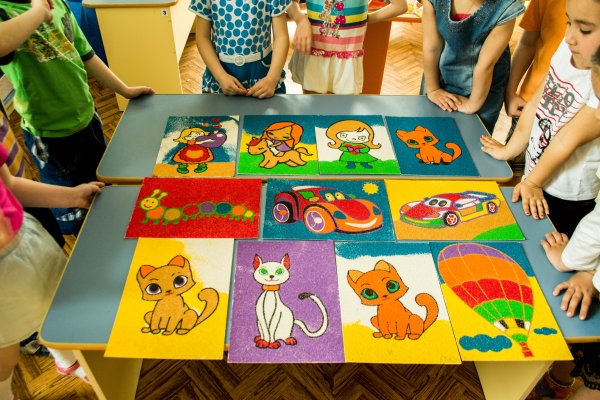 Картины цветным песком