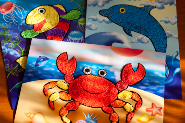 Картины песком для детей