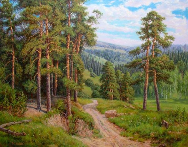Сосновый лес в живописи Зайцев Виталий Геннадьевич