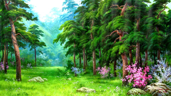 Художник Игорь Прищепа пейзаж Лесная река