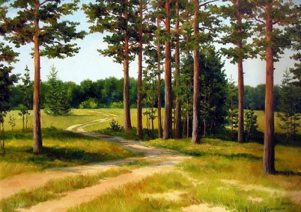 Художник Сергей Курицын картина Сосновый Бор