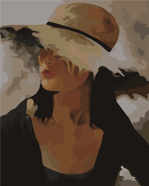 Девушка в шляпе живопись