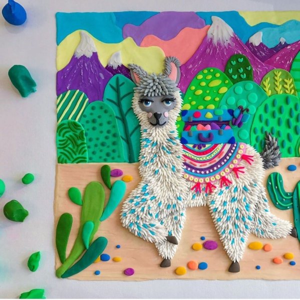 Картины из пластилина