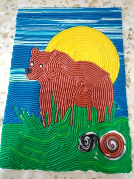 Собор Василия Блаженного из пластилина