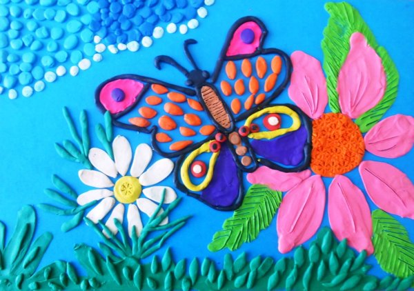 Пластилиновая живопись для детей