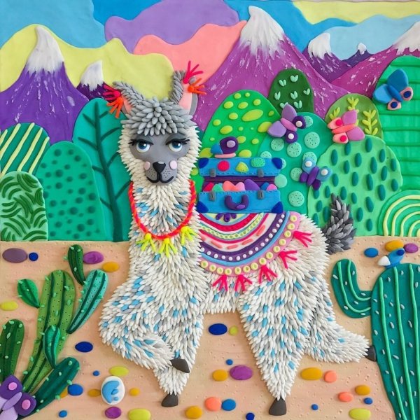 Пластилинография пейзаж