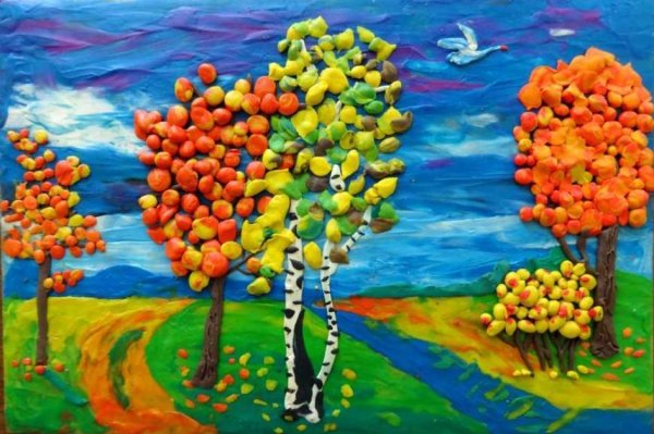 Рисование пластилином подводный мир