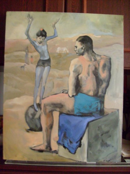 Пабло Пикассо девочка на шаре.1905