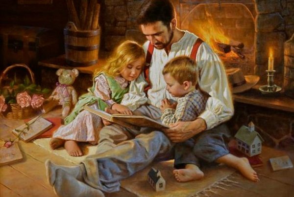 Картина счастливая семья