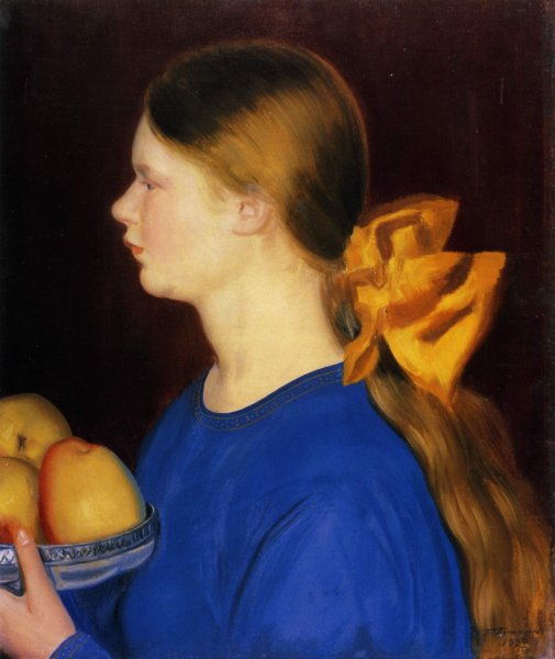 Борис Кустодиев яблоки