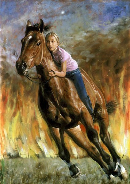 Девушка и конь фэнтези