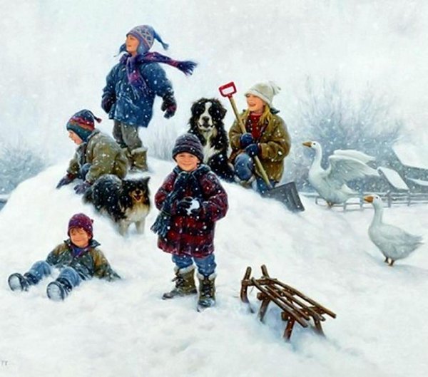 Роберт Дункан художник зимние