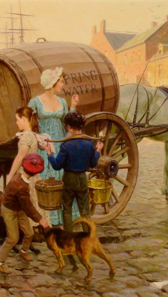 Картина водовозы дети
