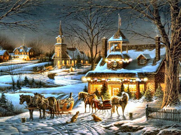 Художник Терри Редлин зима