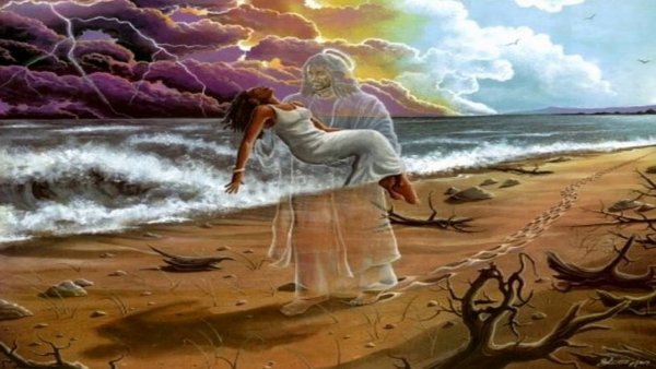 Ангел несет на руках