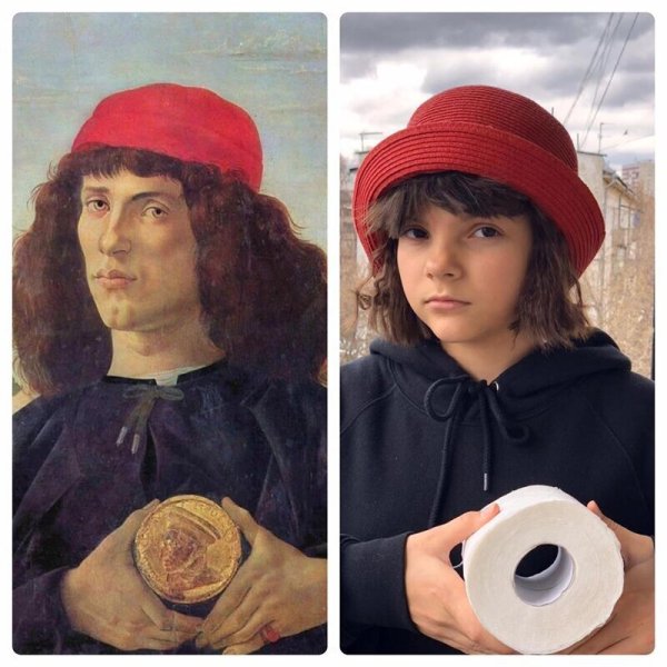 Студия Леонардо да Винчи Джоконду развлекают музыканты