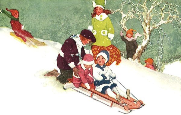 Евгений Балакшин художник зимние забавы