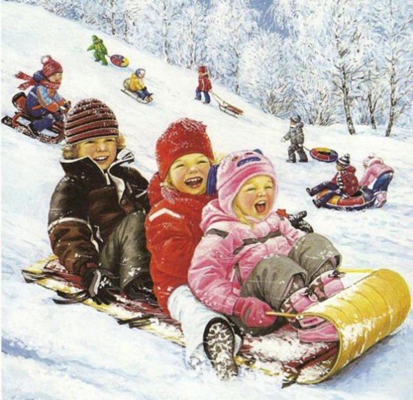 Евгений Балакшин художник на санках