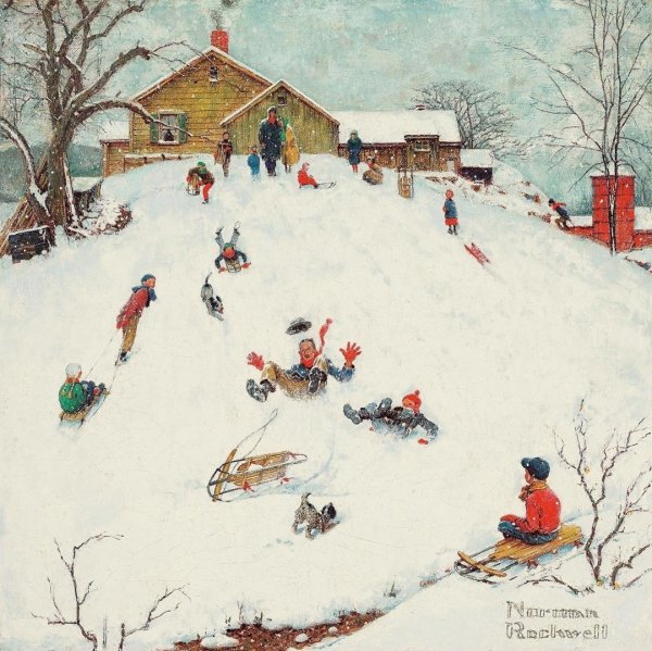 Евгений Балакшин художник на санках