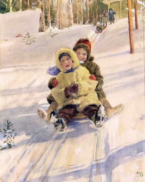 Николай Петрович Богданов-Бельский зима