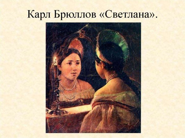 Карл Павлович Брюллов гадающая Светлана