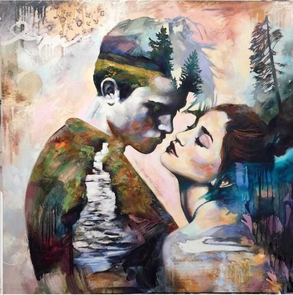 Девочка у моря картина