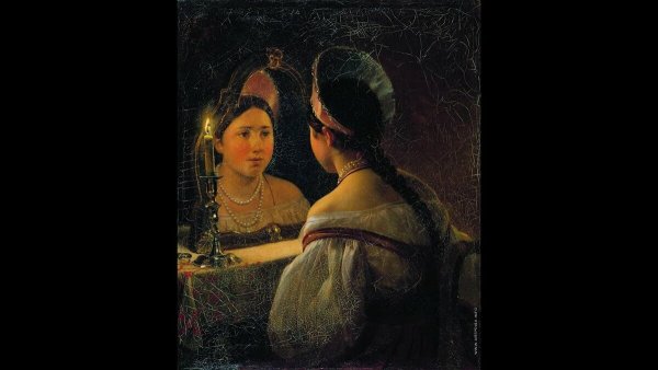 Девушки гадают картина