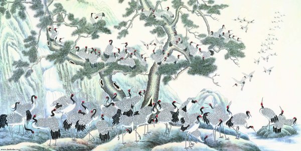 Картина 100 детей фен шуй