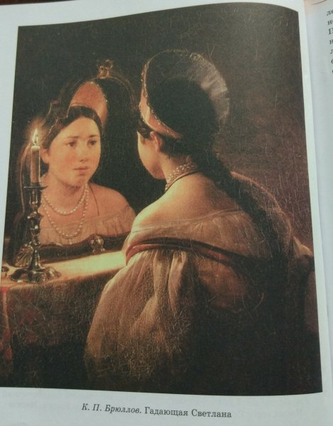 К Брюллов гадающая Светлана и в Жуковский Светлана