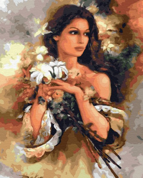 Образ женщины с цветами