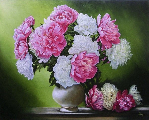 Художник Марусова Татьяна пионы