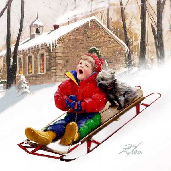 Дональд Золан зимние картины