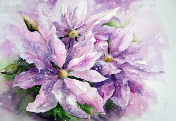 Акварель Harumi Kosugi.